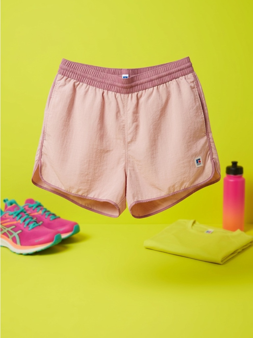 Boss Pink Two-Tone Men's Swim Trunks
